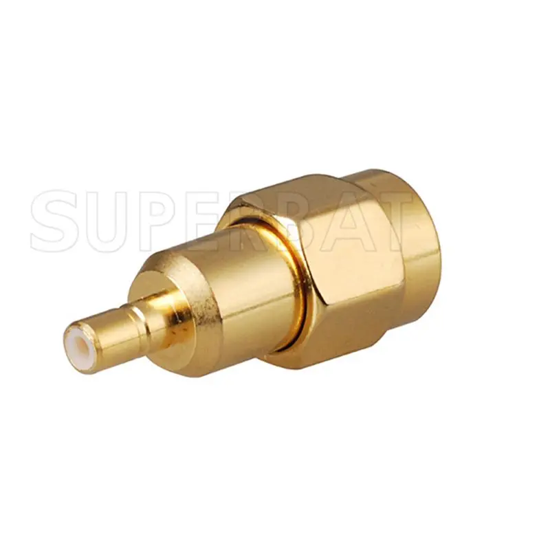 Superbat 2pcs SMA Male to SSMB Female Straight RF Wifi Connector Adapter for Electronic Components Market