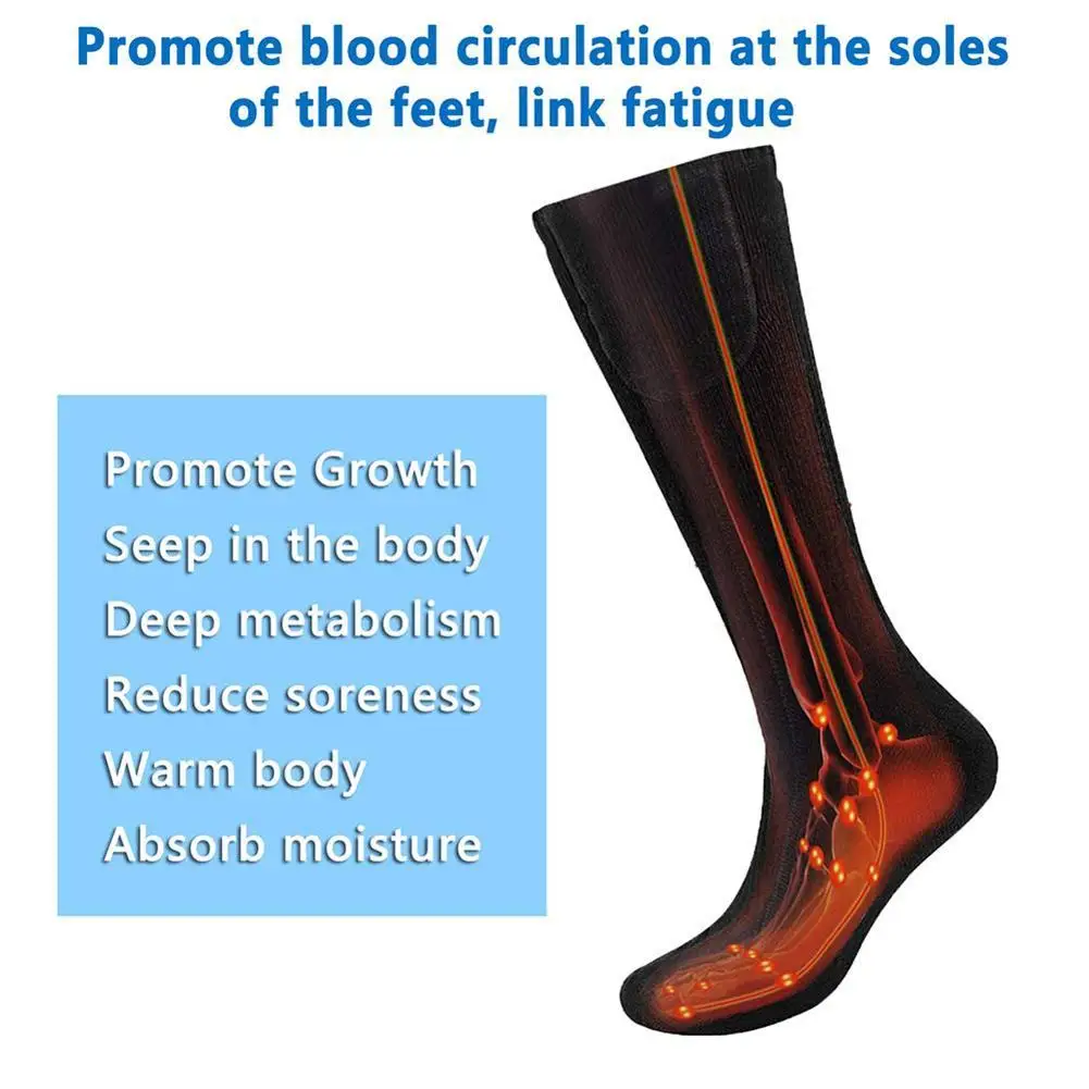 Battery Heated Socks Best Rechargeable Battery Operated Electric Socks Unisex Foot Warmers Thermal Socks