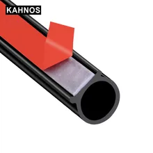 Burlete de puerta de coche de 4 metros de puerta de Auto tira de sellado gran D tipo de sellos de goma Anti-ruido para BMW E39 E46 E60 E90 X1 X2 X3 X5