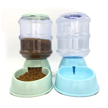 

Non-slip Pet Feeder Cat Puppy Automatic Feed Water Automatic Drinker Bowl Feeder Bebedouro Feed Storage Bucket Pet Product JJ6WS