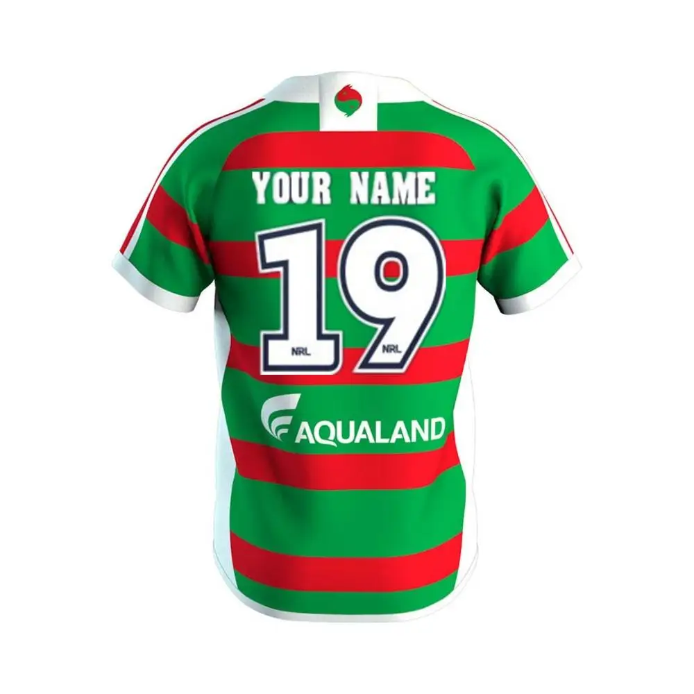 Футболка для регби из южной сиднеи RABBITOHS Размер: S-3XL напечатано на заказ имя номер качество идеальное - Цвет: Print name number
