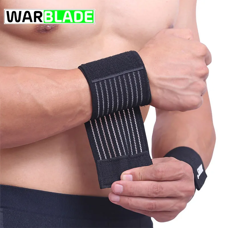 WarBLade, 1 шт., хлопковая эластичная спортивная повязка, браслет, для рук, для спортзала, поддержка запястья, бандаж, обёрточная бумага, для тенниса, для фитнеса, пауэрлифтинга