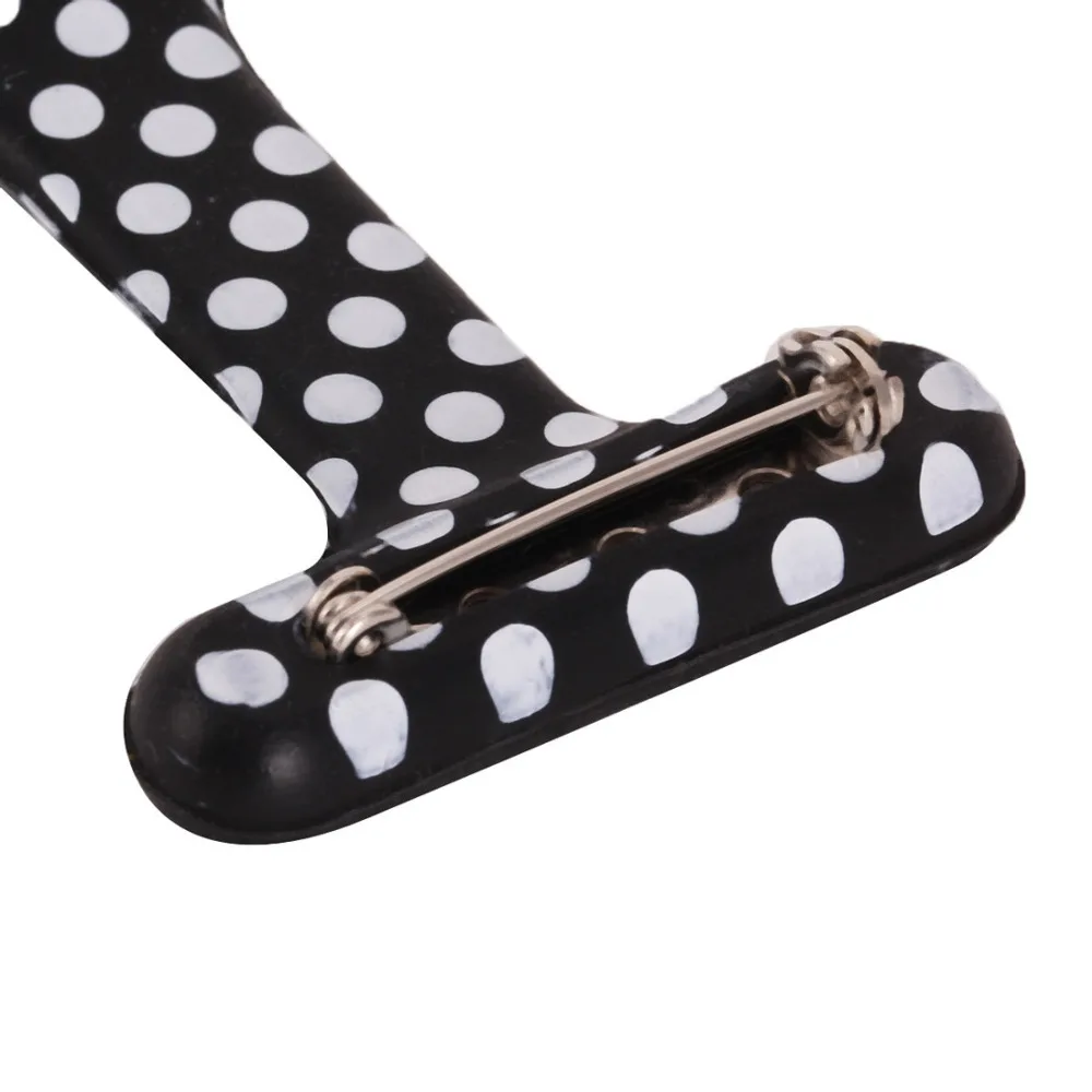 Pocket Watch Clip-on Fob Quartz Brooch Hanging Rubber Silicone Nurse Watch (16)