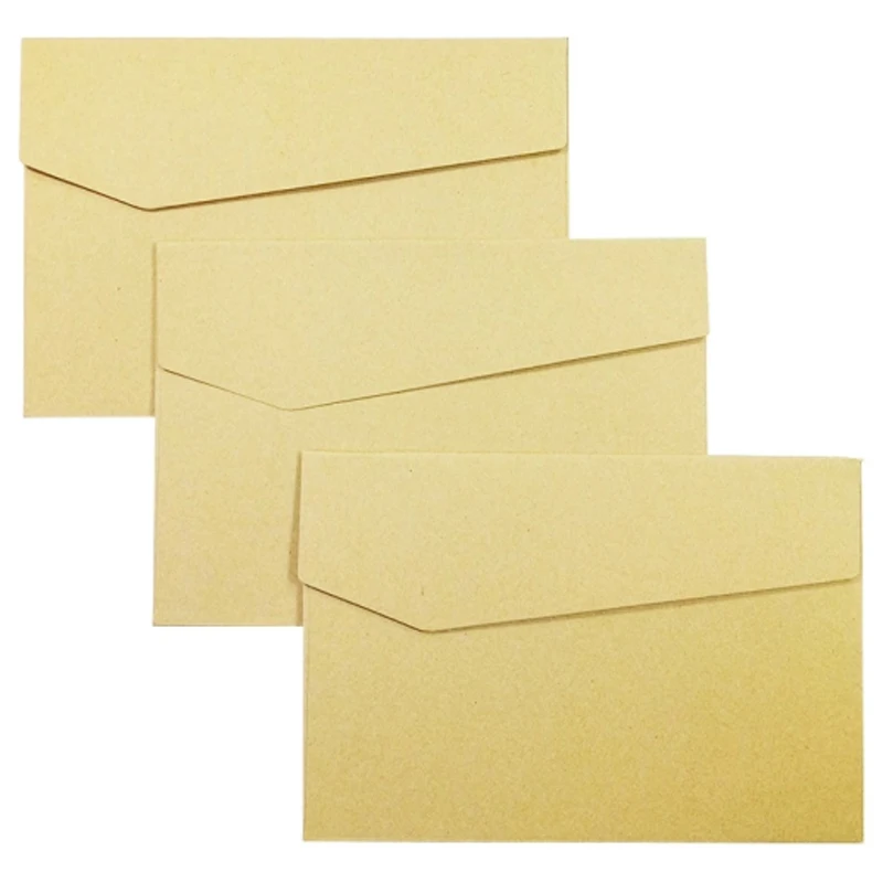 AAAJ-100Pcs/лот винтажные крафт-бумажные конверты в европейском стиле, конверты, открытки для сообщений, хранилище канцелярских товаров, бумажные подарочные 170x120 мм