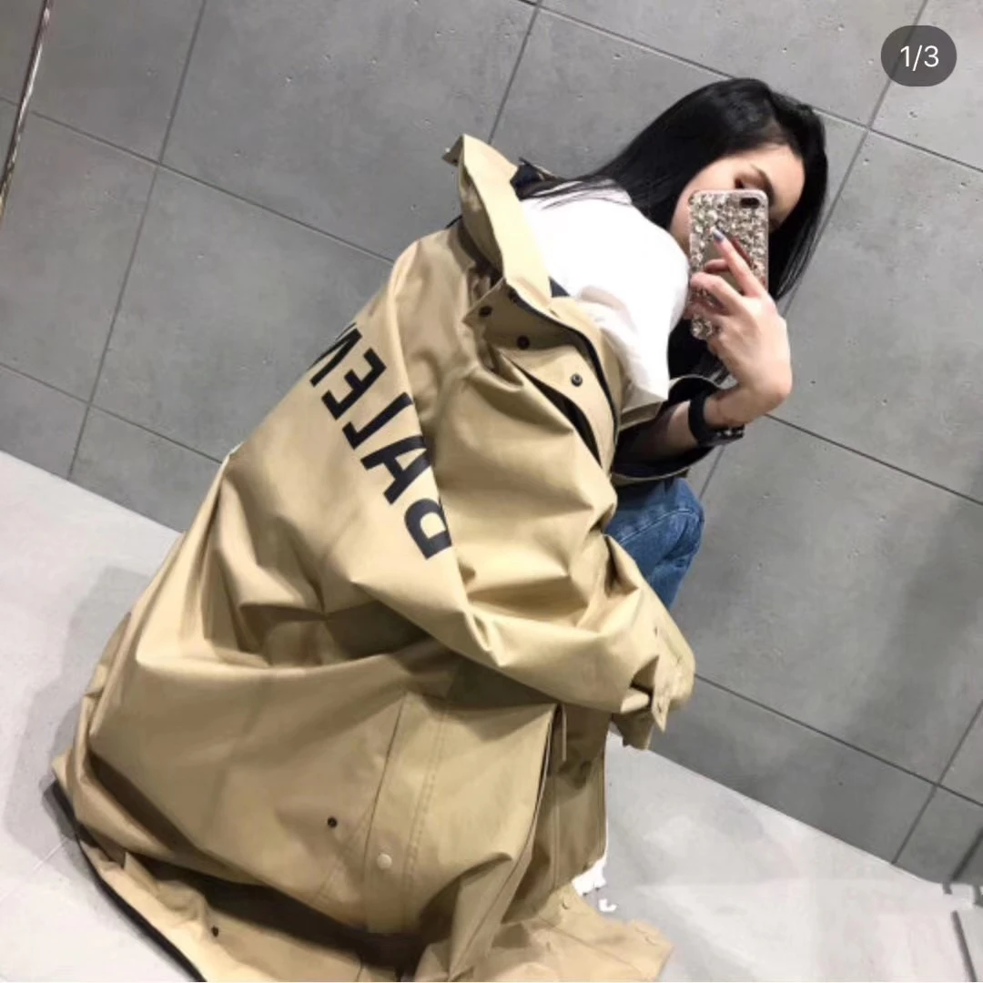 

Ladies Outdoor Wear outfits Woolen cloth coat Long coat women hooded long coat dust coat for men and women