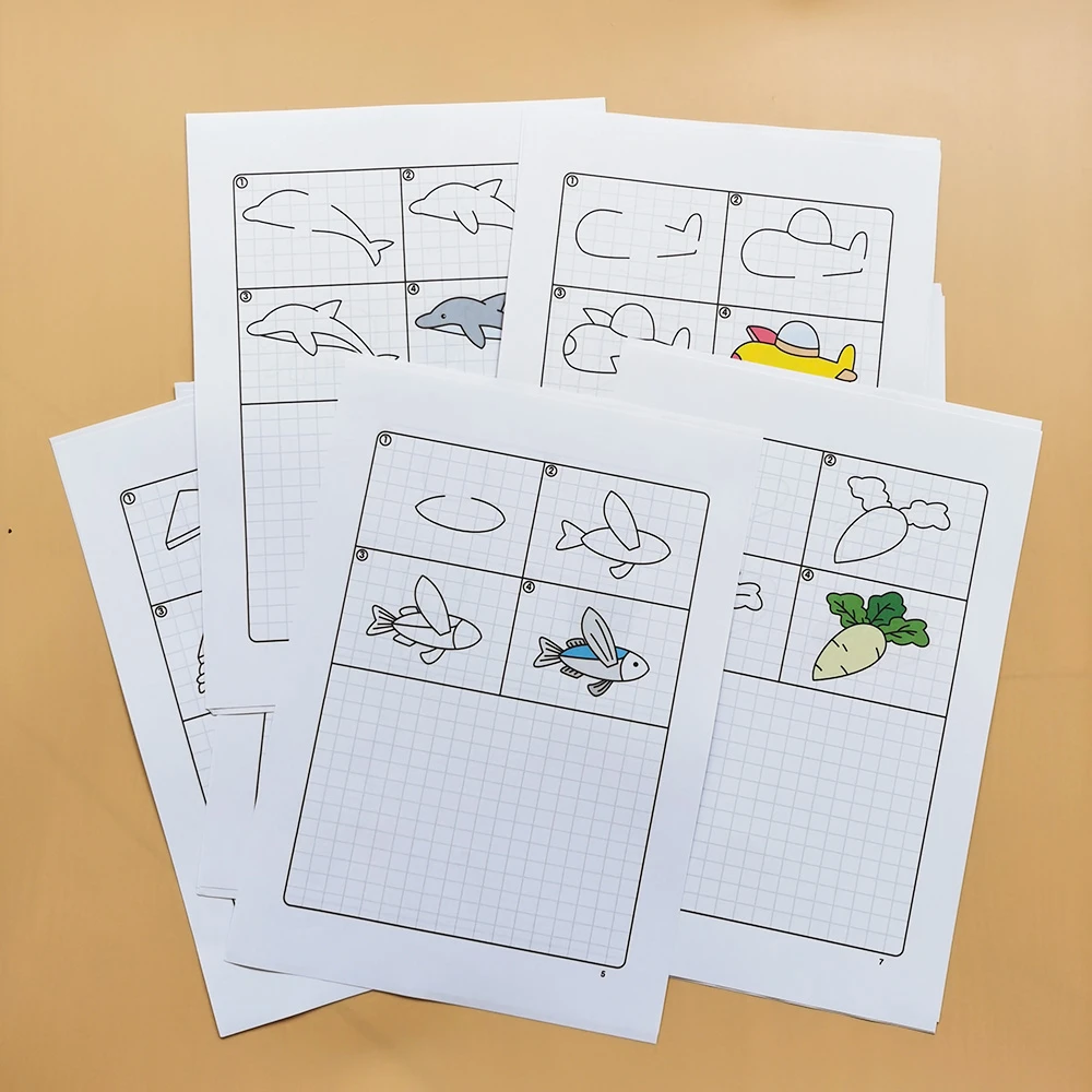 children s montessori drawing paper practice exercise paper preschool learning english homework workbook for kids worksheets toy aliexpress