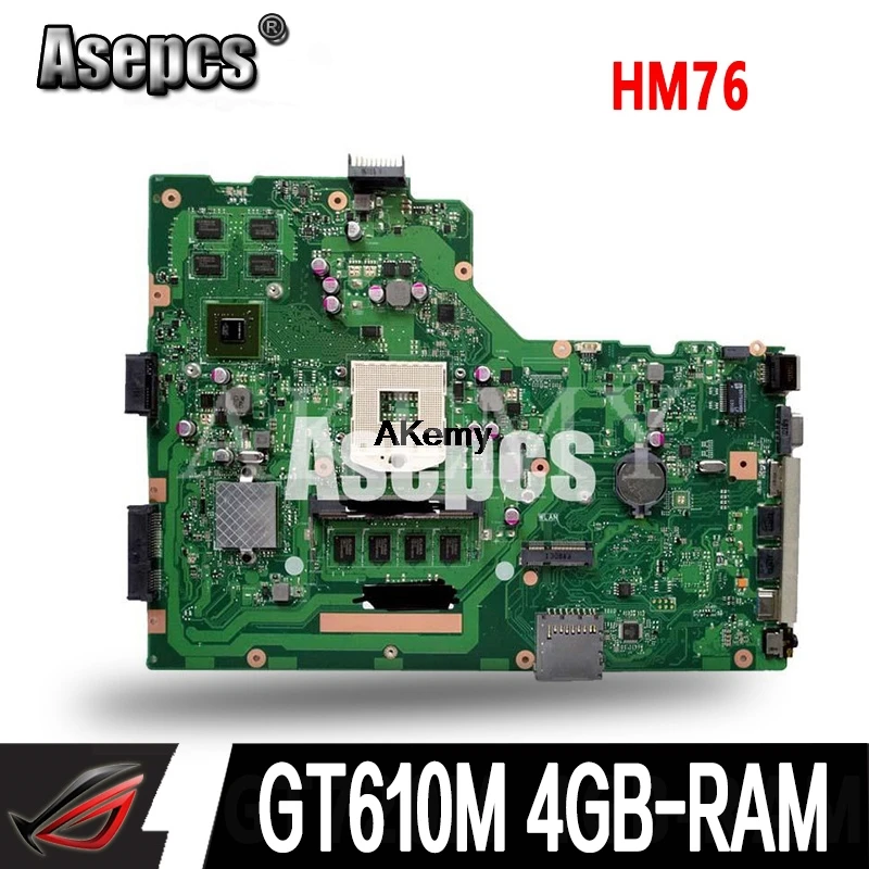 Asepcs X75VC Laptop motherboard For ASUS X75VB X75VC X75V X75VD mainboard GT610M 4GB-RAM HM76 Support i3 i5 i7 Asepcs X75VC Laptop motherboard For ASUS X75VB X75VC X75V X75VD mainboard GT610M 4GB-RAM HM76 Support i3 i5 i7