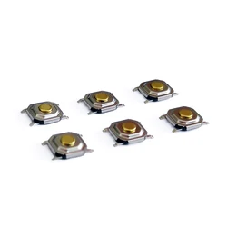 5.2*5.2*0.8mm-6.0mm 12V 0.5A 4 Pin SMT Push Button Switch Metal Tactile Micro Tact Touch Switch Copper Interruptor 50 pcs/lot