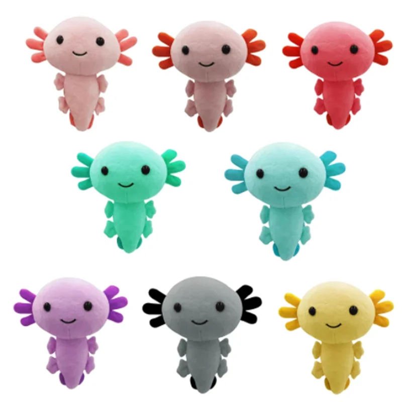 Axolotl Plush Kawaii Cute Animal Cartoon Soft Pink Axolotl Stuffed Dolls For Kids Birthday Gifts cm Movies Tv Aliexpress