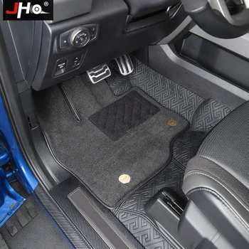 

JHO 360 Insert Car Double Layer Floor Mats For Ford F150 RAPTOR 2017 2018 2019 Truck Accessories Carpet