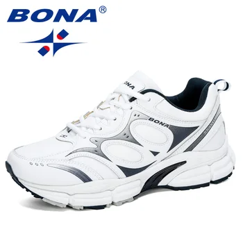 

BONA 2020 New Designers Trendy Brand Men Casual Shoes Outdoor Sneakers Man Action Leather Fashion Leisure Footwear Masculino