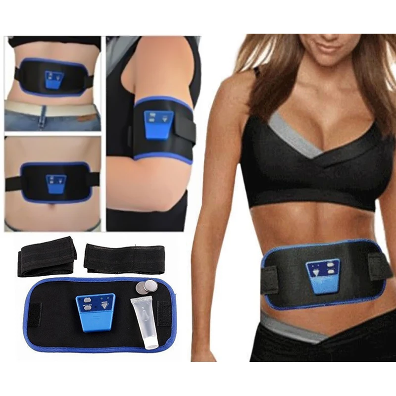 Унисекс Электрический пояс для похудения, для похудения, для фитнеса, массажный, вибрирующий, для живота, мышц, талии, тренажер, стимулятор