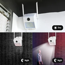 Умный автоматический светильник для крыльца, водонепроницаемый, 32 светодиода, наружный светильник безопасности, настенный светильник с 1080 P, Wi-Fi камера, поддержка TF, BT, WiFi