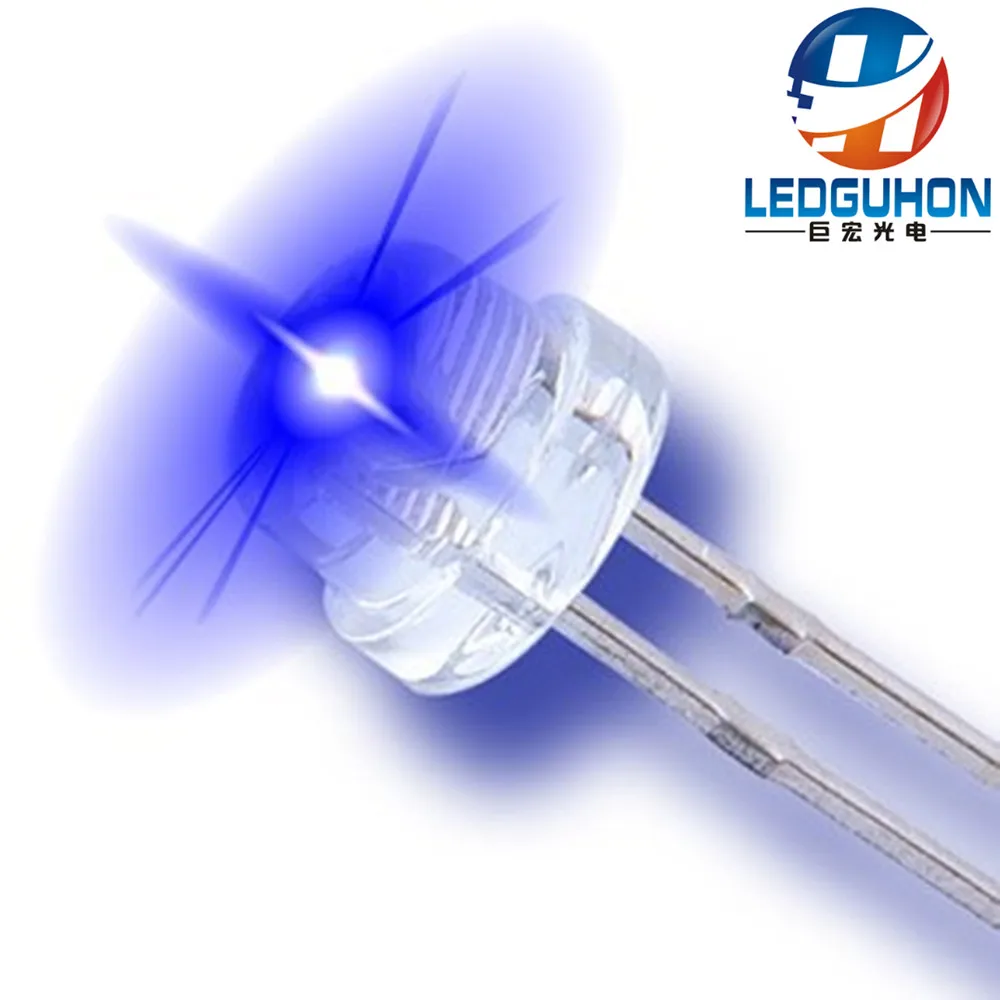 Miniwatt 4.8mm blue straw hat dip led lamp used for writing board | Лампы и освещение