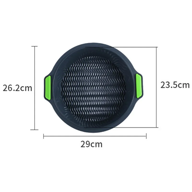 1 pcs 6 шт./партия, серый цвет, силиконовая форма для торта, антипригарная 3D силиконовая форма для помадки, форма для украшения торта, инструмент для выпечки - Цвет: 1 pcs