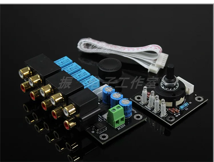 Seletora de Sinal de Áudio Módulo de Relé Amplificador de Sinal Rca para Alto-falantes Placa Entrada Saída Comutação Estéreo 4 1 - Image 4