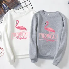 Spring Autumn shirts animal bird Tropical Flamingo shirt Plus Velvet Loose Long Sleeve Clothes Female women T-shirt Streetwear Spring Autumn shirts animal bird Tropical Flamingo shirt Plus Velvet Loose Long Sleeve Clothes Female women T-shirt Streetwear