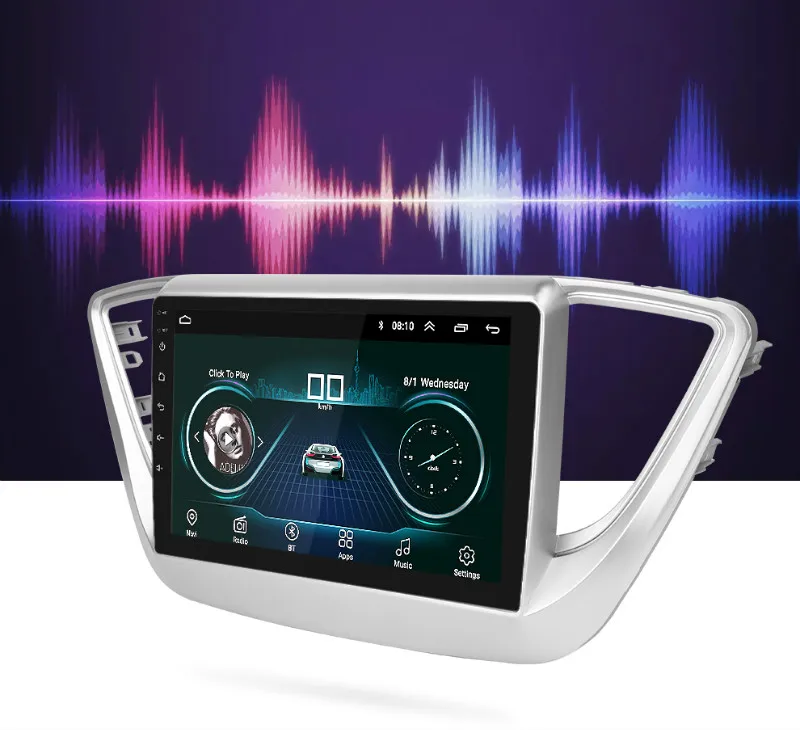 Автомагнитола Essgoo 2 din Android для hyundai Verna- Автомагнитола Центральная мультимидия видеоплеер Авто Стерео gps навигация