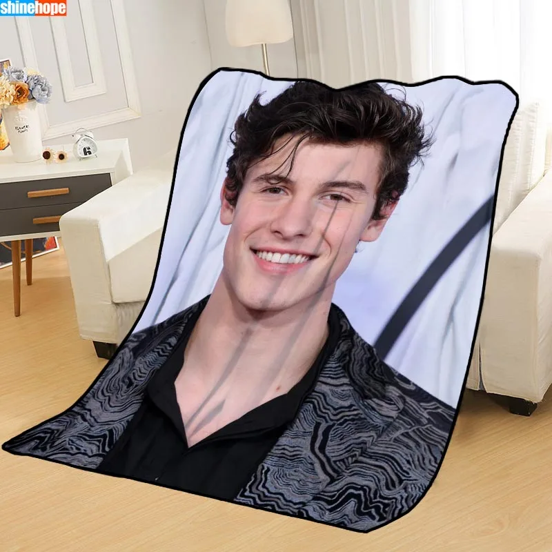 Одеяла на заказ, Shawn Mendes, одеяло s для кровати, мягкое TR, DIY, ваше изображение, Прямая поставка, одеяло для путешествий - Цвет: Blanket 6