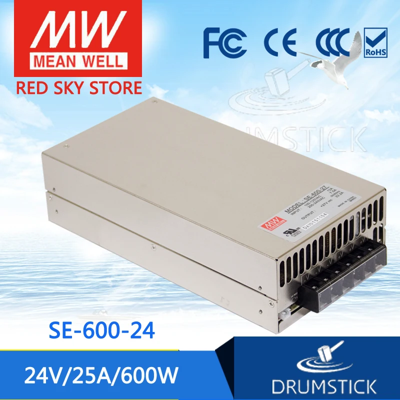

Ship from USA MEAN WELL SE-600-24 24V 25A meanwell SE-600 600W Single Output Power Supply