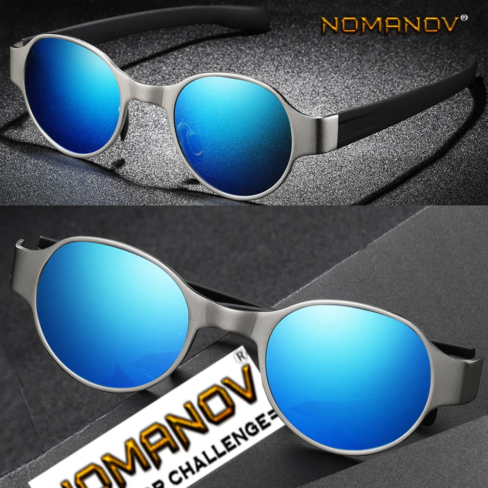 

2019 Real Al-mg Tr90 Comfortable Leg Men Polarized Mirror Sunglasses Custom Made Nearsighted Minus Prescription Lens -1 To -6