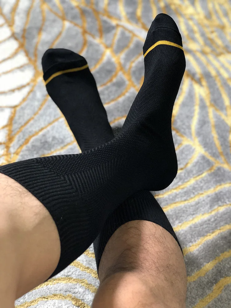 TubeSocksMensFormalDressSocksBusinessMenStreetwearBlackSocks
