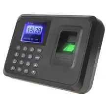 

A6 2.4" TFT Biometric Fingerprint Time Clock Recorder Attendance Employee Payroll Recorder Office Supplies USB Time Recoder