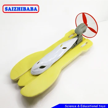 

Saizhibaba Kids DIY Aerodynamic Speedboat Model Kits Electric Yacht Assembly Model Toy Physics Experiment Science Education Toys