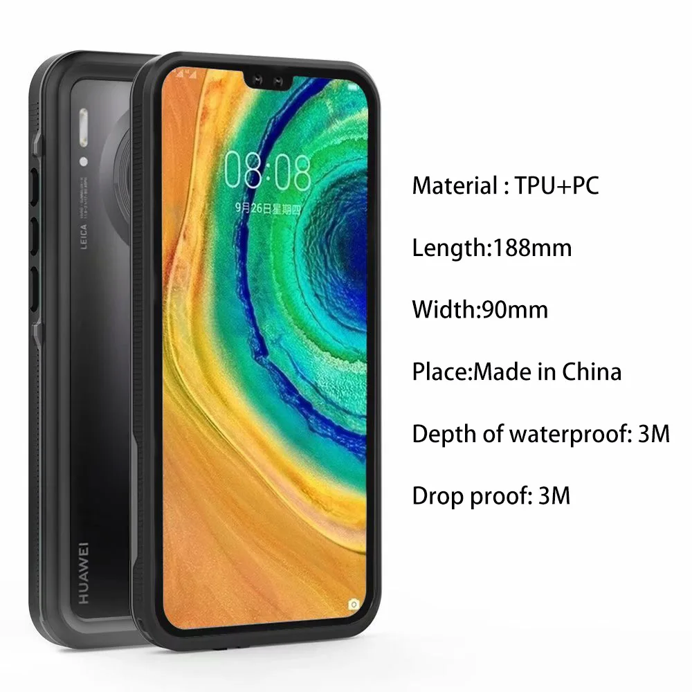 Для huawei mate 30 30Pro водонепроницаемый чехол для дайвинга с трубкой подводный водонепроницаемый чехол для плавания для huawei mate 30 30 Pro Coque