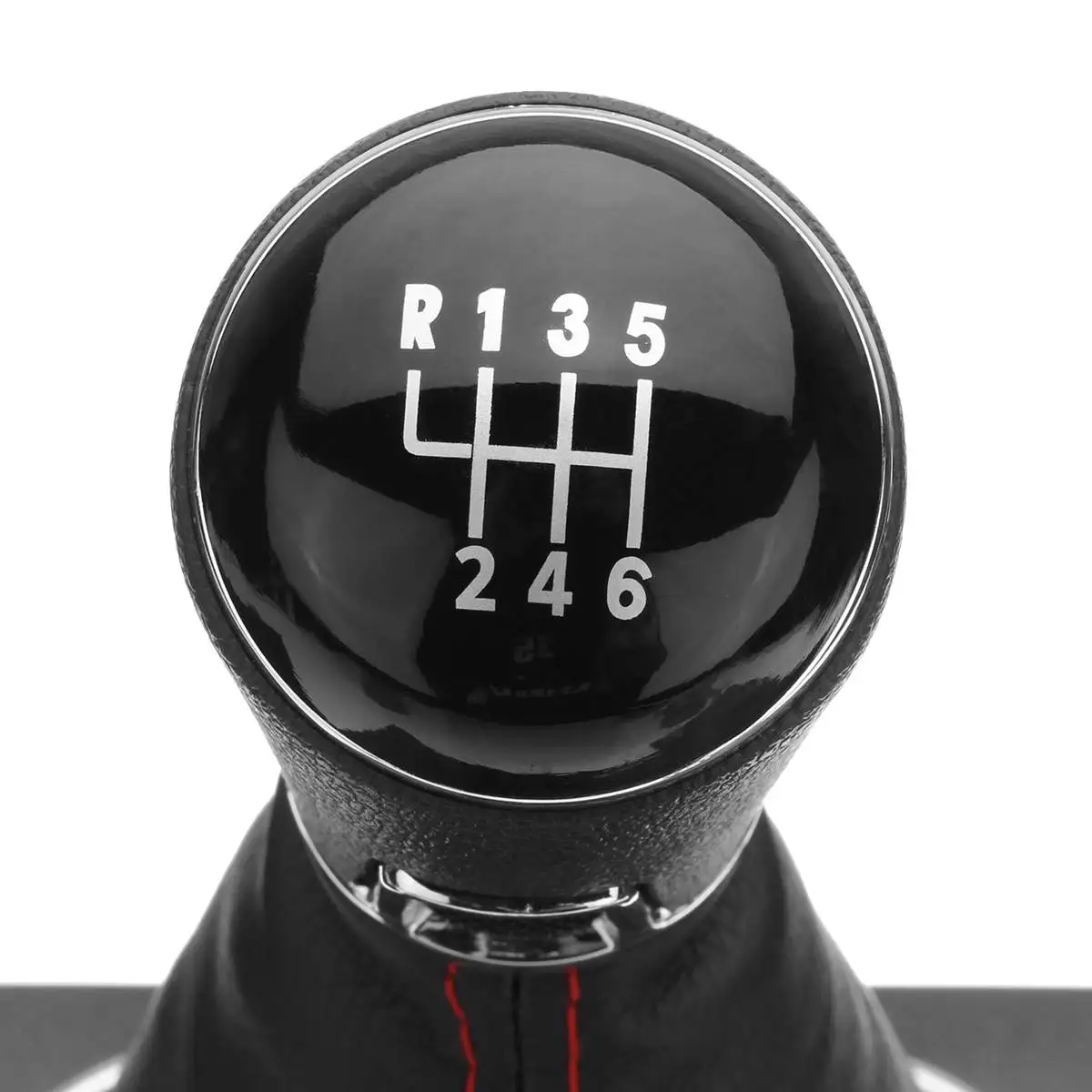 5/6 Speed Car MT Gear Shift Knob Shifter Lever PU Leather Gear Shift Collar Gaiter Boot Cover For VW Golf 5 6