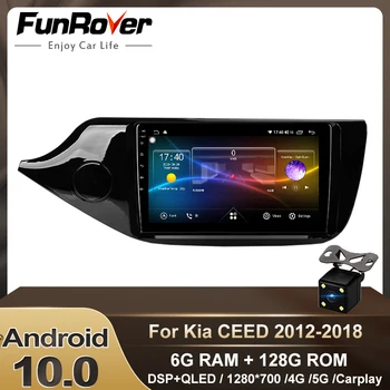

Funrover 6G+128G Android 10.0 Car Radio Multimedia Video Player Navigation GPS 2 din For KIA Cee'd CEED JD 2012 2013-2016 NO DVD