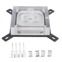 Bloque de refrigeración por agua para CPU, bloque líquido, Panel acrílico con rosca Micro Waterway G1/4 de 0,5mm para INTEL-115X / 2011 / 2066 Series