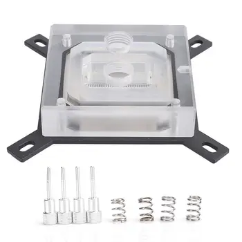 

CPU Water Cooling Block CPU Liquid Block Acrylic Panel with 0.5mm Micro Waterway G1/4 Thread for INTEL-115X / 2011 / 2066 Series