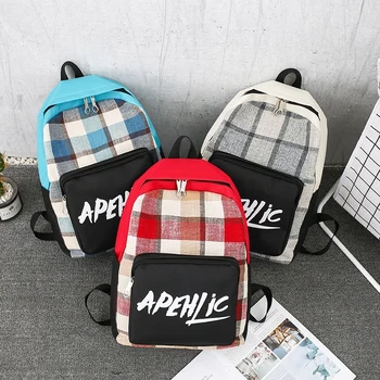 

Kmuysl new backpack women's backpack rucksack college backpack students backpacks four-piece letter-decorated backpack