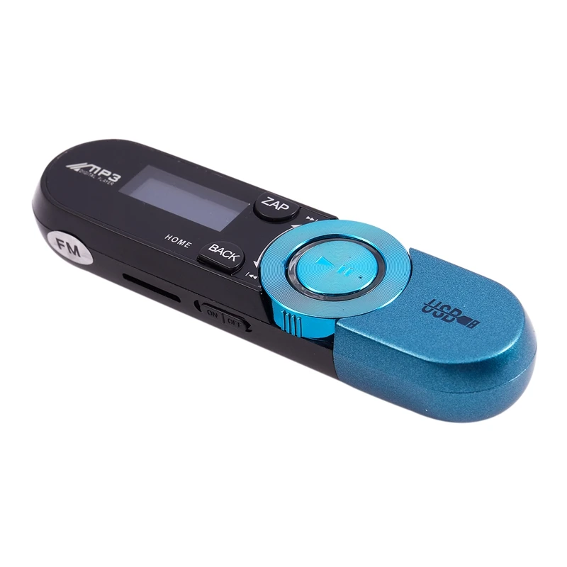 BESTLCD экран USB 16GB Flash Поддержка fm-радио TF MP3 музыкальный плеер-черный