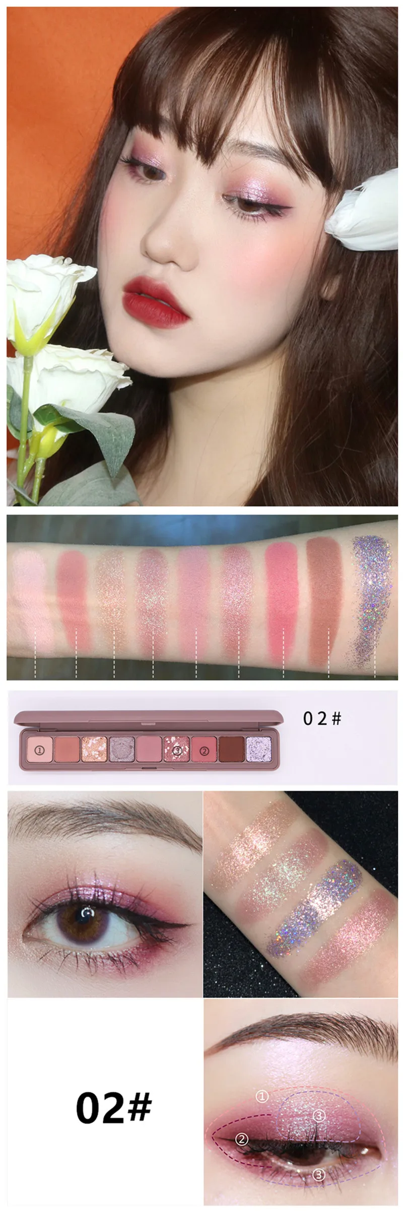 9 цветов блеск Galaxy тени для век пюре картофельные матовые Smoky Eyes палитра для макияжа мерцающий Пигмент Тени для век Блеск алмазные Тени Набор