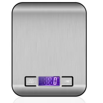 

Stainless Steel Kitchen Scale Electronic Weighing 5Kg 10Kg Household Kitchen Scale Food Mini Gram Scale Jewelry Said