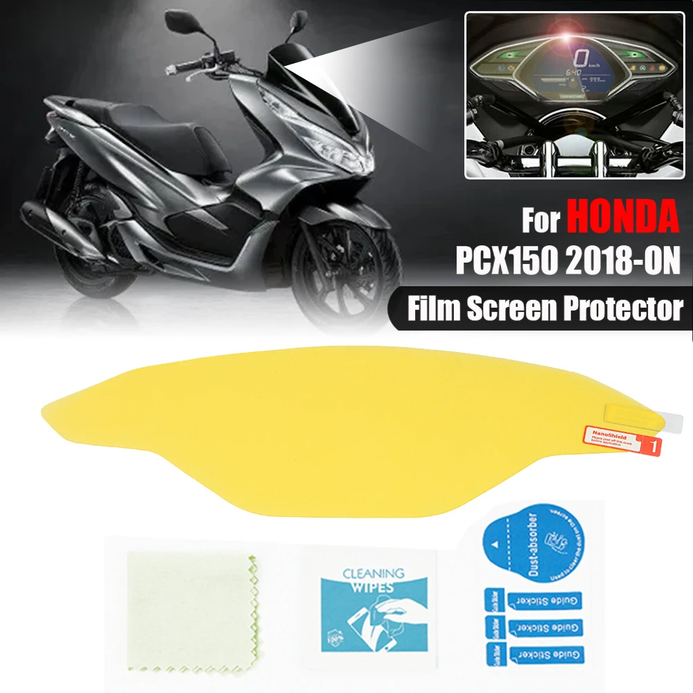 KYN 2 Sets for Honda PCX 150 2018 2019 PCX 150 Motorcycle Scratch Cluster Screen Dashboard Protection Instrument Film Speedometer 