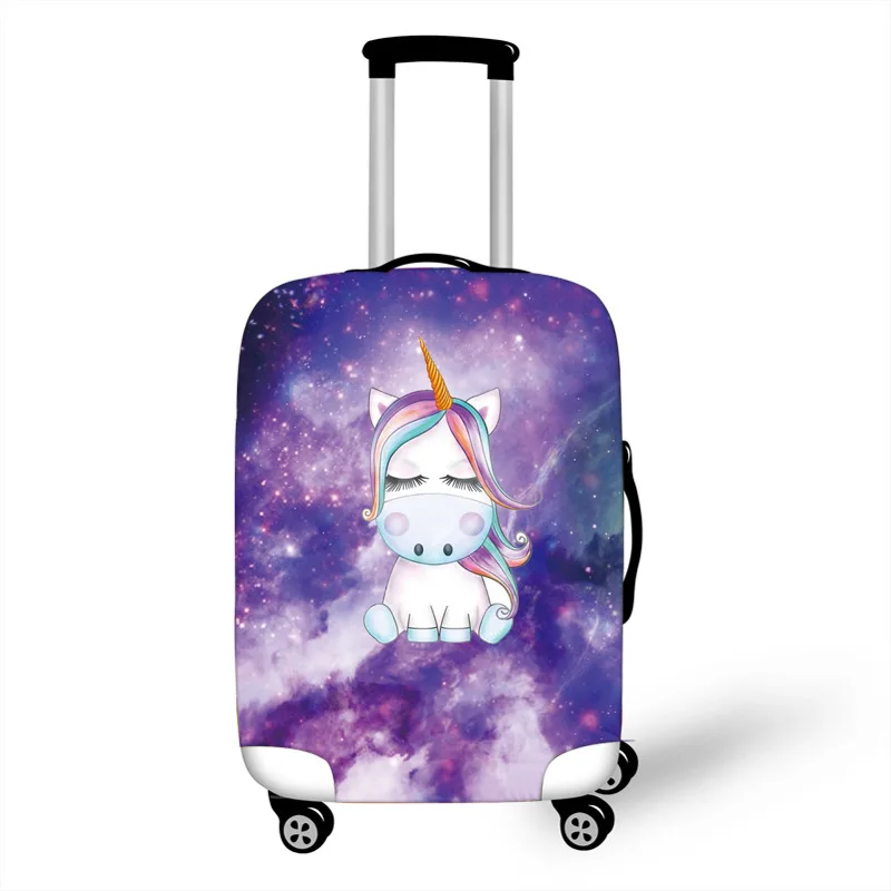 JULY'S SONG Unicorn багажный Защитный чехол для 18-32 дюймов чемодан тележка мультфильм эластичный багажный чехол Аксессуары для путешествий - Цвет: 24