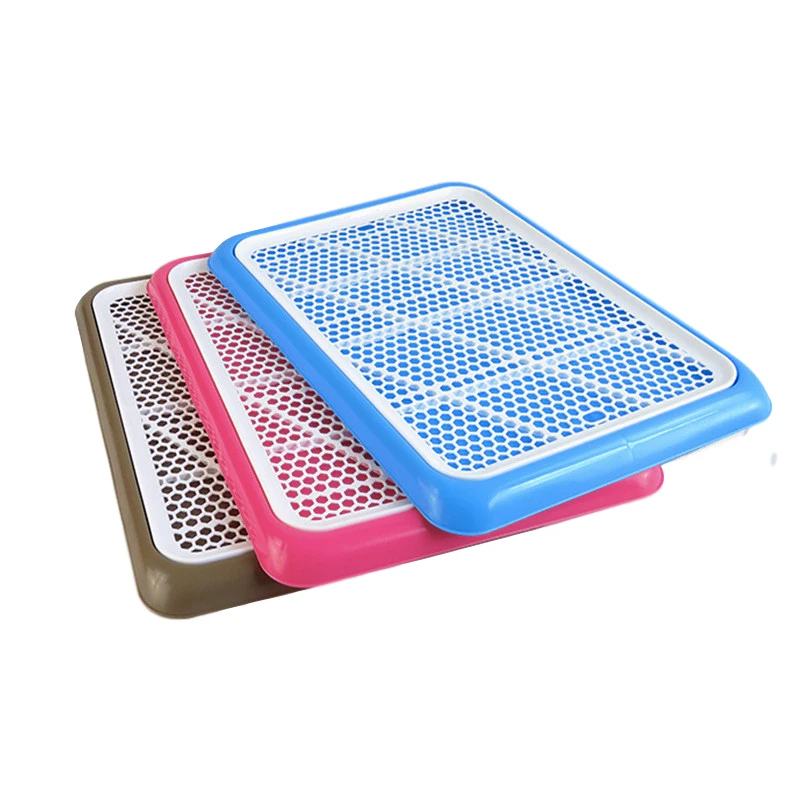 Dog Toilet Indoor Lattice Toilet for Dogs and Cats Potty Tray Pet Training Toilet 50x35x3cm