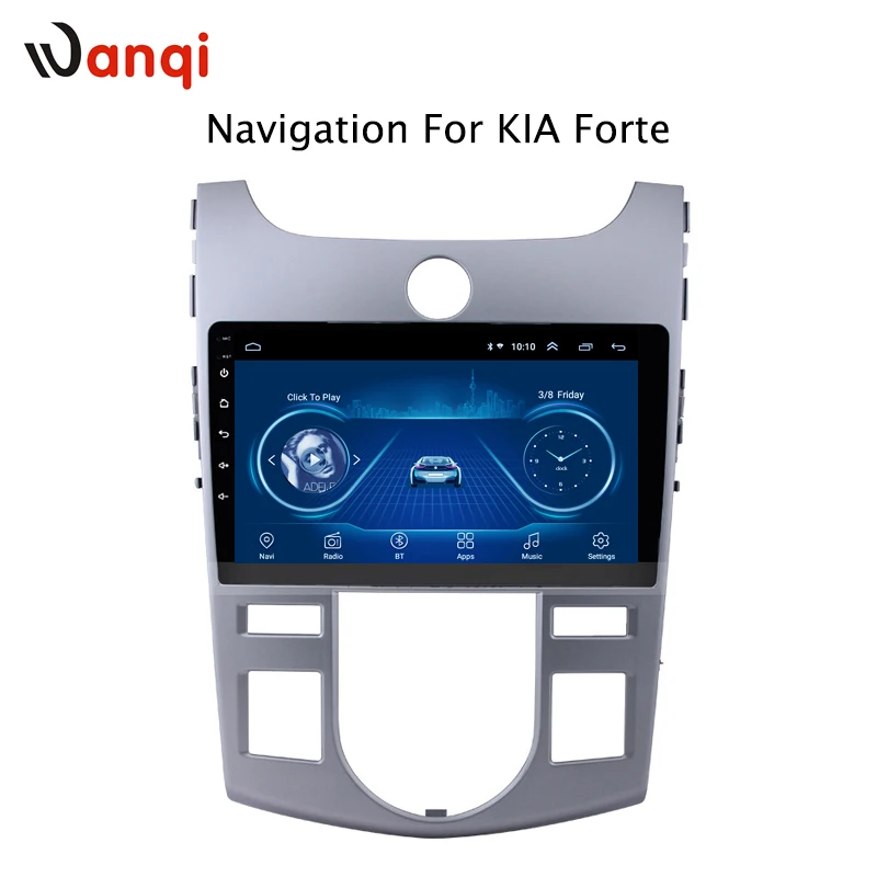 Автомобильный Dvd мультимедийный радиоплеер wanqi 9 дюймов android для KIA forte 2009 2010 2011 2014