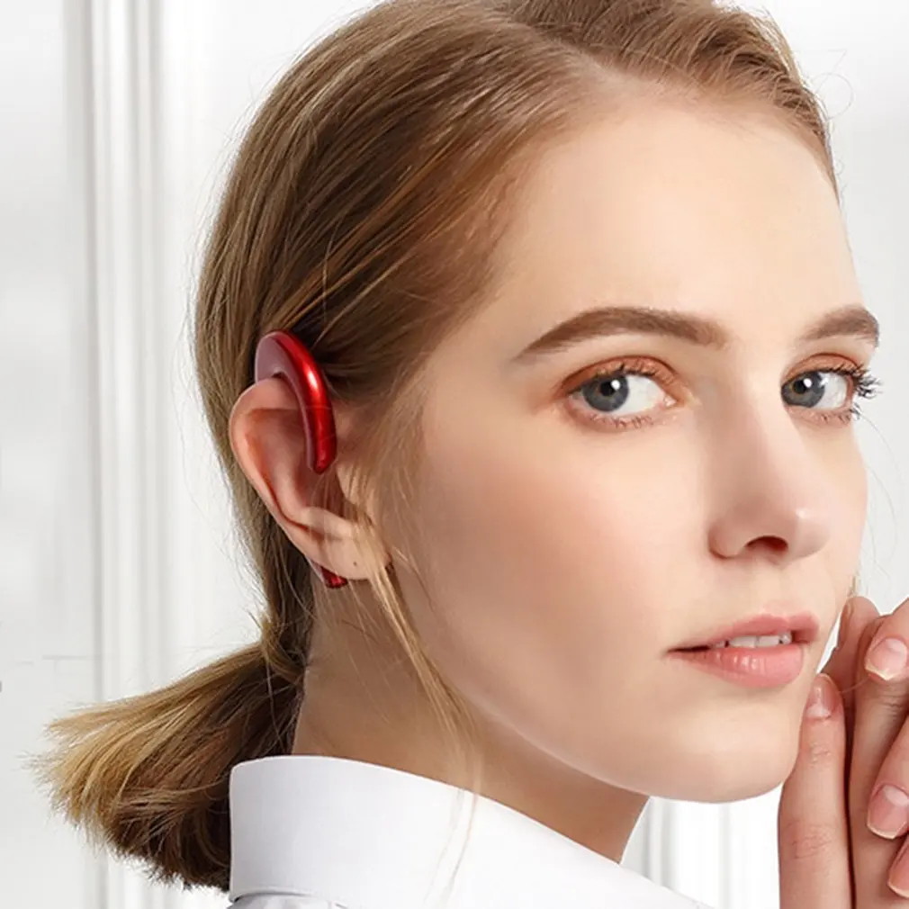 K8 Wireless Bluetooth Earphone Stereo Bone Conduction Earphone with Mic Ear Hook Headset Lightweight Sport Headphone
