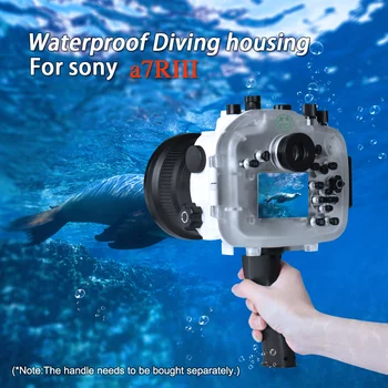 

Waterproof Camera Case Housing For Sony A7III A7R3 A7RIII With 28-70mm Lense Pistol grip Handle Diving Camera Bag 1pc