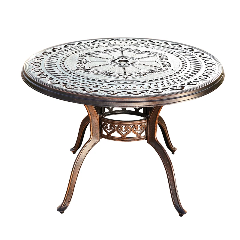 Outdoor Cast Aluminum Table Home Disassembly Barbecue Table Patio