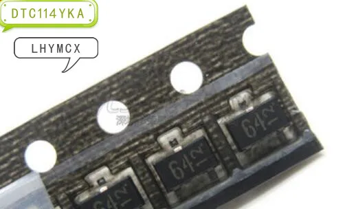 50 шт. DTC114YKA DTC114Y DTC114 СОТ-23 64