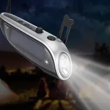 Портативный fm-радио на солнечной батарее с заводной рукояткой usb зарядка Многофункциональный Аварийный светодиодный походный фонарик