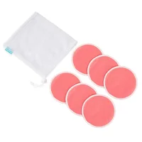 HappyFlute New Comming Super Absorbency Bamboo Nursing Pads Mum Use with Laundry Bag Waterproof Washable Feeding Pad 1