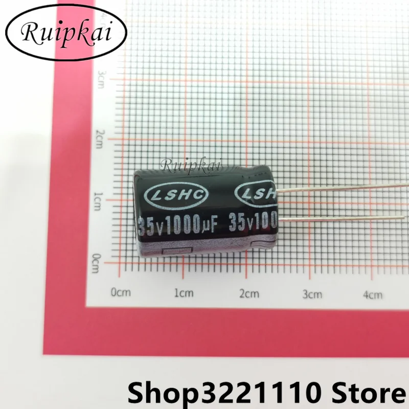 30pcs 1000UF 35V 13x20mm Aluminum Electrolytic Capacitor 35V 1000UF 13