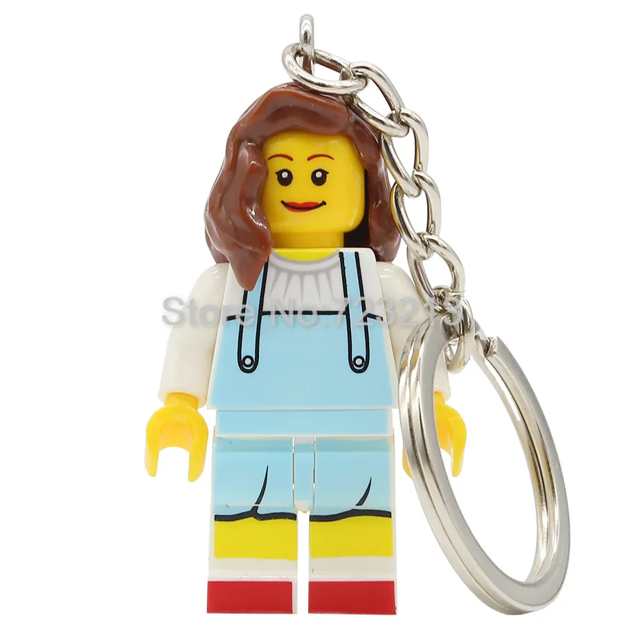 Dorothy Gale Один мультфильм Кот История игрушек фильм волшебник OZ Брелок фигурка Барт Базз Лайтер строительные блоки модели игрушки - Цвет: Dorothy Gale