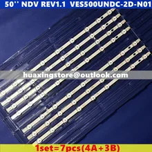 7 шт. светодиодный подсветка полосы 9 лампа для Pana sonic 50 ''NDV REV1.1 tv A B HITACHI 50HYT62U TX-50A300B VES500UNDA VES500UNDC-2D-N01